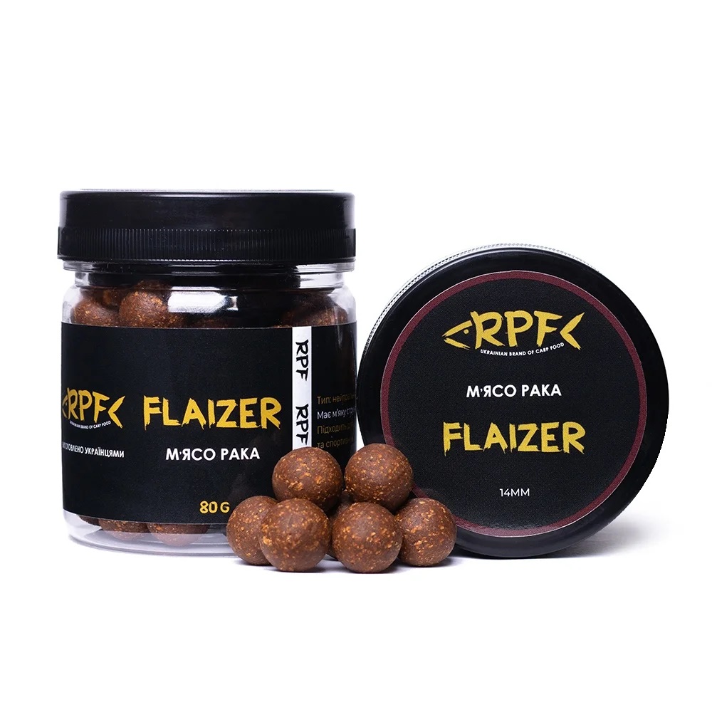 Бойли RPF Flaizer (нейтральної плавучості) М'ясо рака14мм 80 г