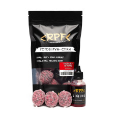 Готові ПВА стіки RPF Мотиль-опариш (10стіків+50мл ліквіду) 
