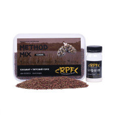 Метод-мікс 2 в 1 RPF Кальмар-тигровий горіх (пелетс 2мм 400гр + 50мл ліквіду) 