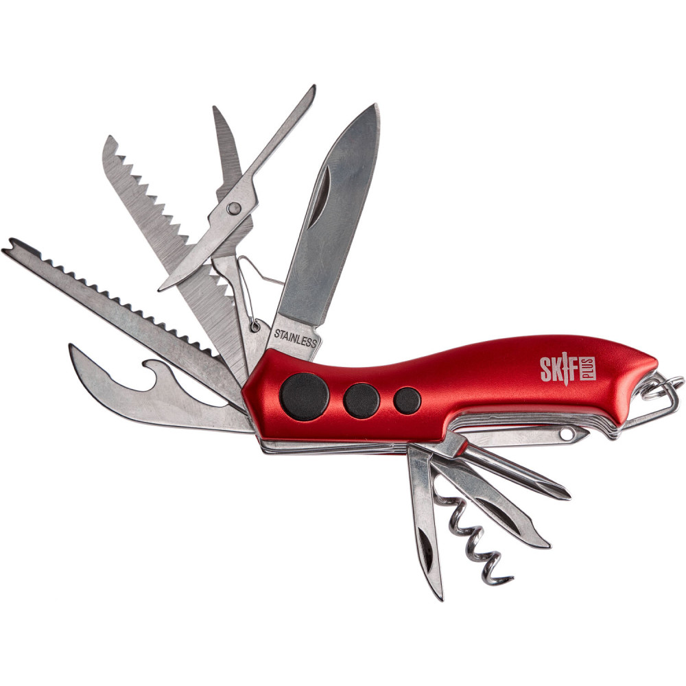 Ніж багатофункціональний SKIF Plus Wavy к.червоний