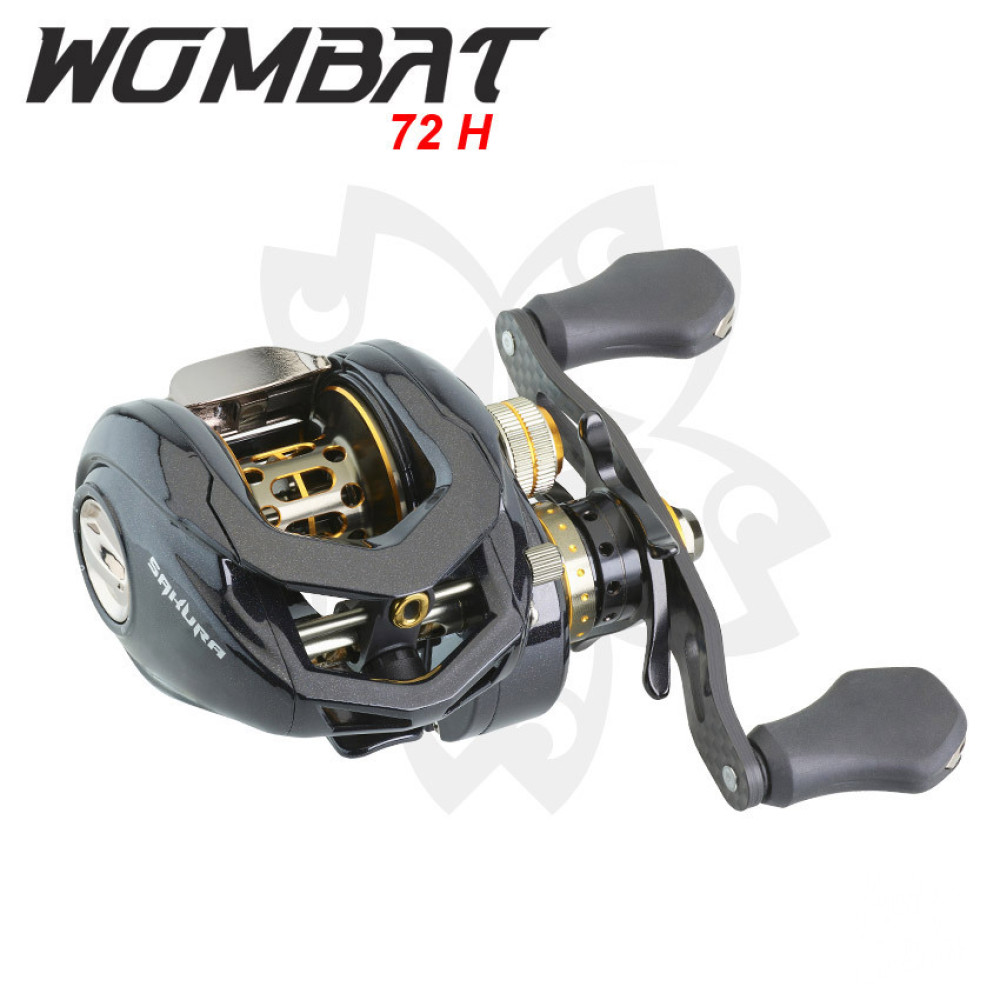 Котушка мультиплікаторна Sakura WOMBAT 72 H (10+1) - 110 m /0,30 mm - Retrieve : 0,70 m - 7.2:1