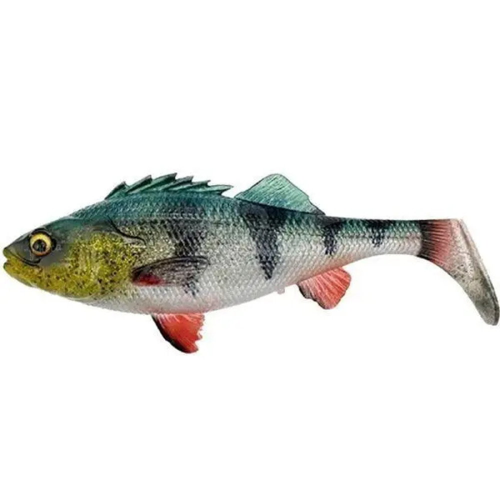 Силікон Savage Gear 4D Perch Shad 125mm 20.0g Green Silver