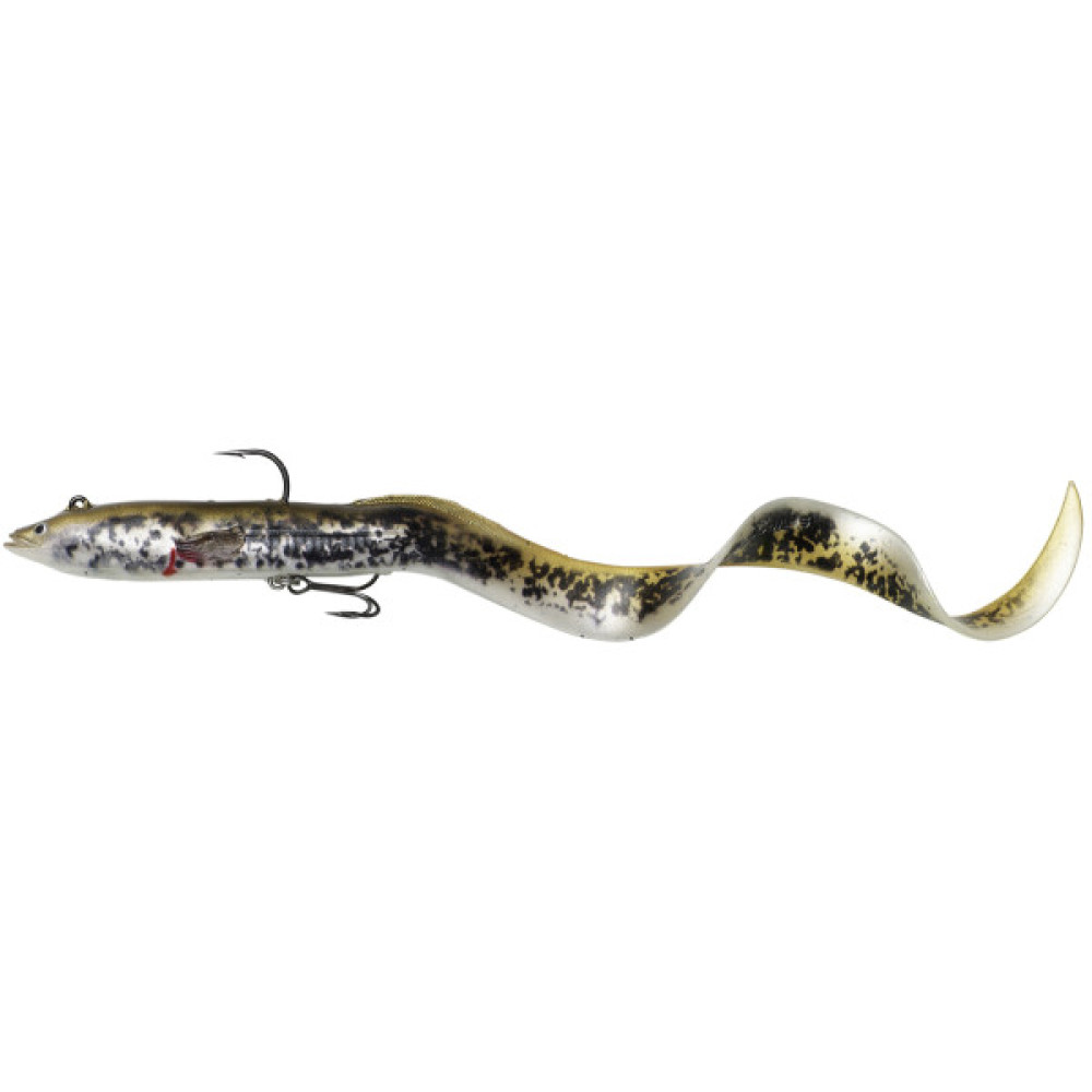 Силікон Savage Gear 4D Real Eel 200mm 38.0g Olive/Pearl PHP