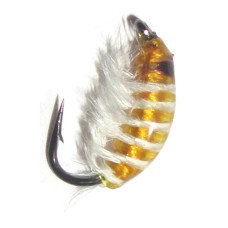 Мормишка-бокоплав Strike UV Srimp Vakcina - Gold (#10 , 0.2gr, 1.4cm) MSVgold 