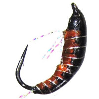 Мормишка-бокоплав Strike Woven Srimp Black (#12, 0.45gr, 1.2cm) Wbl