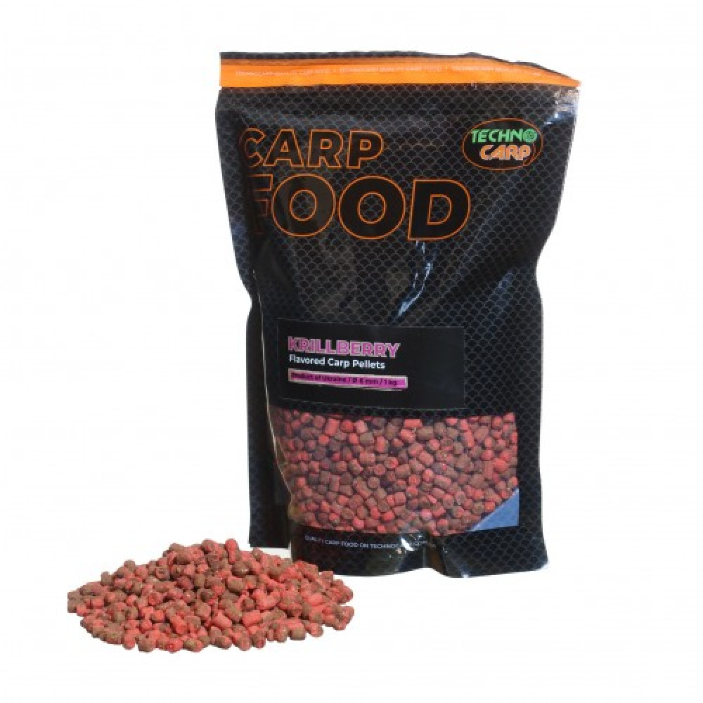Пелетс Technocarp Carp Pellets Krillberry 6mm