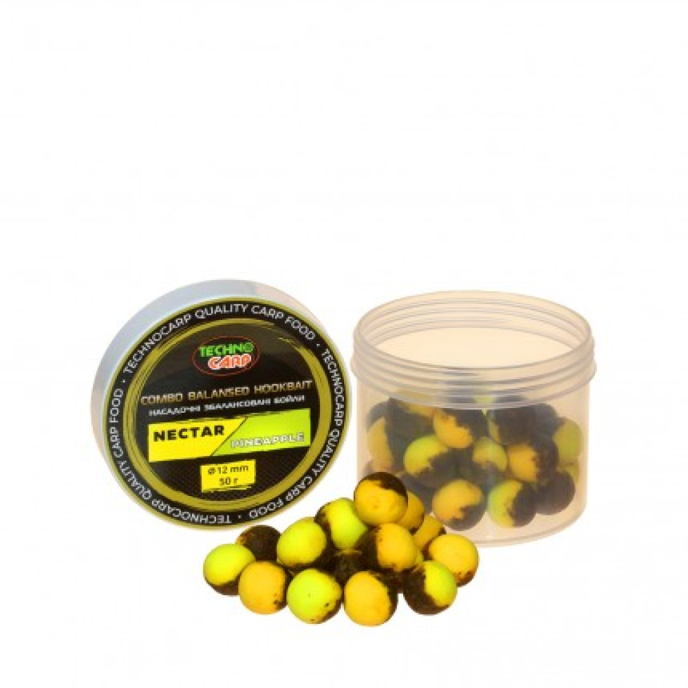 Бойли насадочні Technocarp Combo Balansed Nectar-Pineapple 12mm 50г