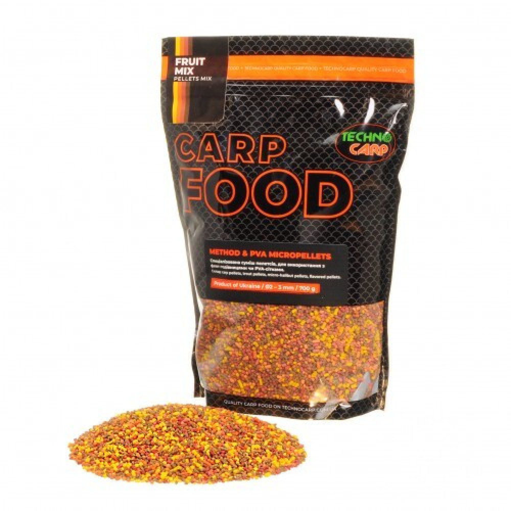 Пелетс Technocarp Method & PVA Micropellets Fruit Mix 700g