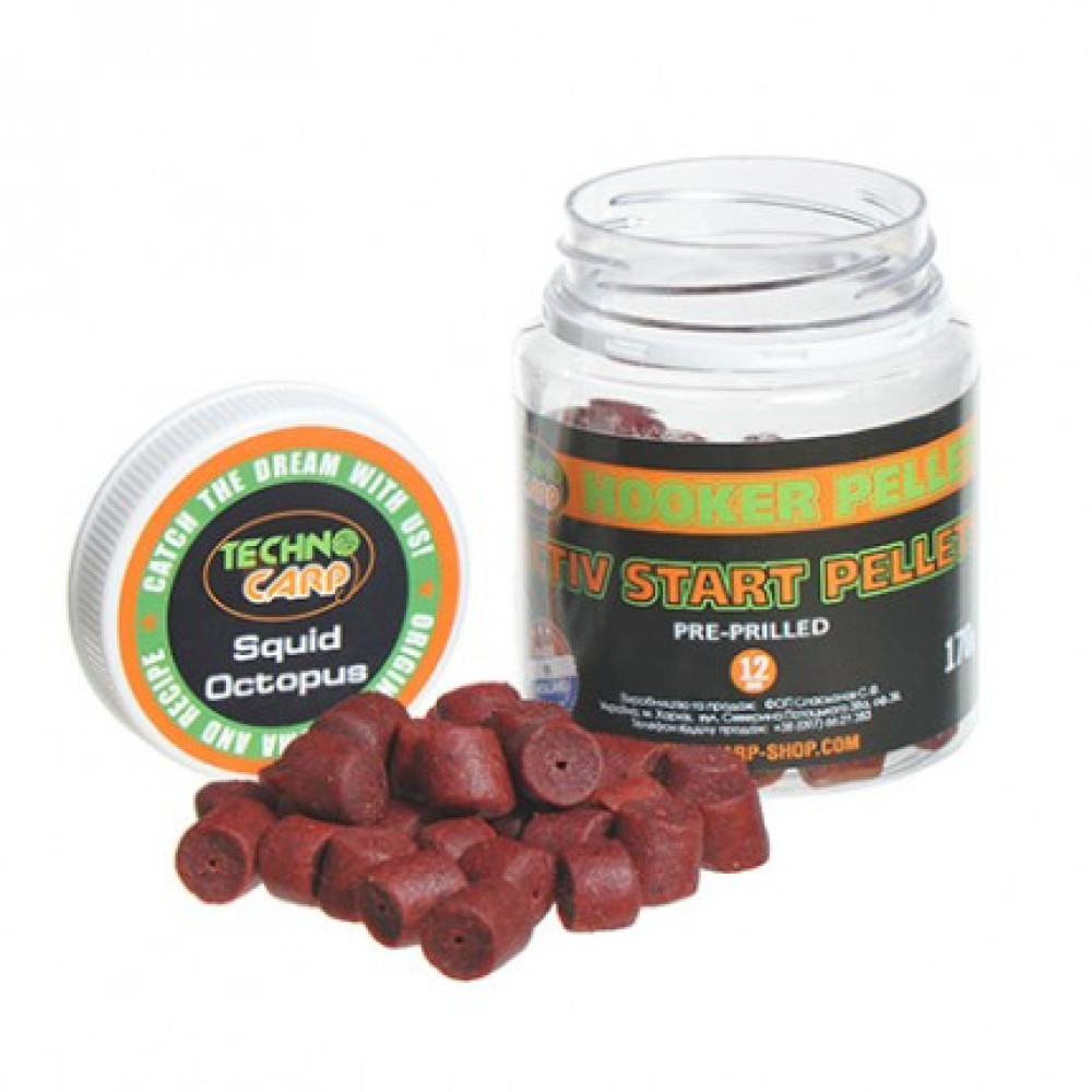 Пелетс насадочний Technocarp Activ Start Pellets Squid-Octopus 12mm 170гр