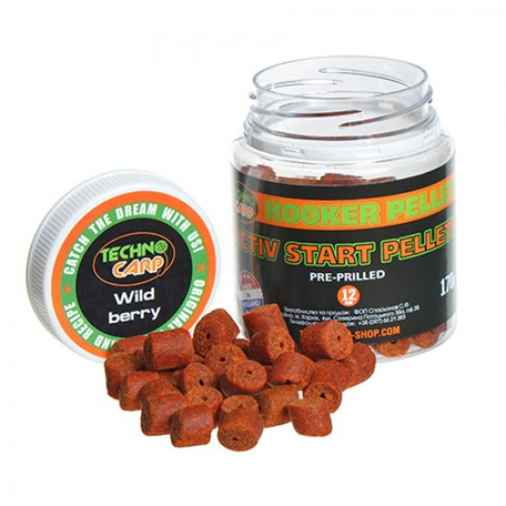 Пелетс насадочний Technocarp Activ Start Pellets Wild Berry 12mm 170гр