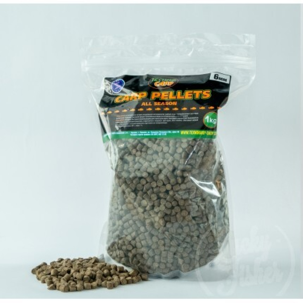 Пелетс Технокарп Carp Pellets, 6mm, 1kg