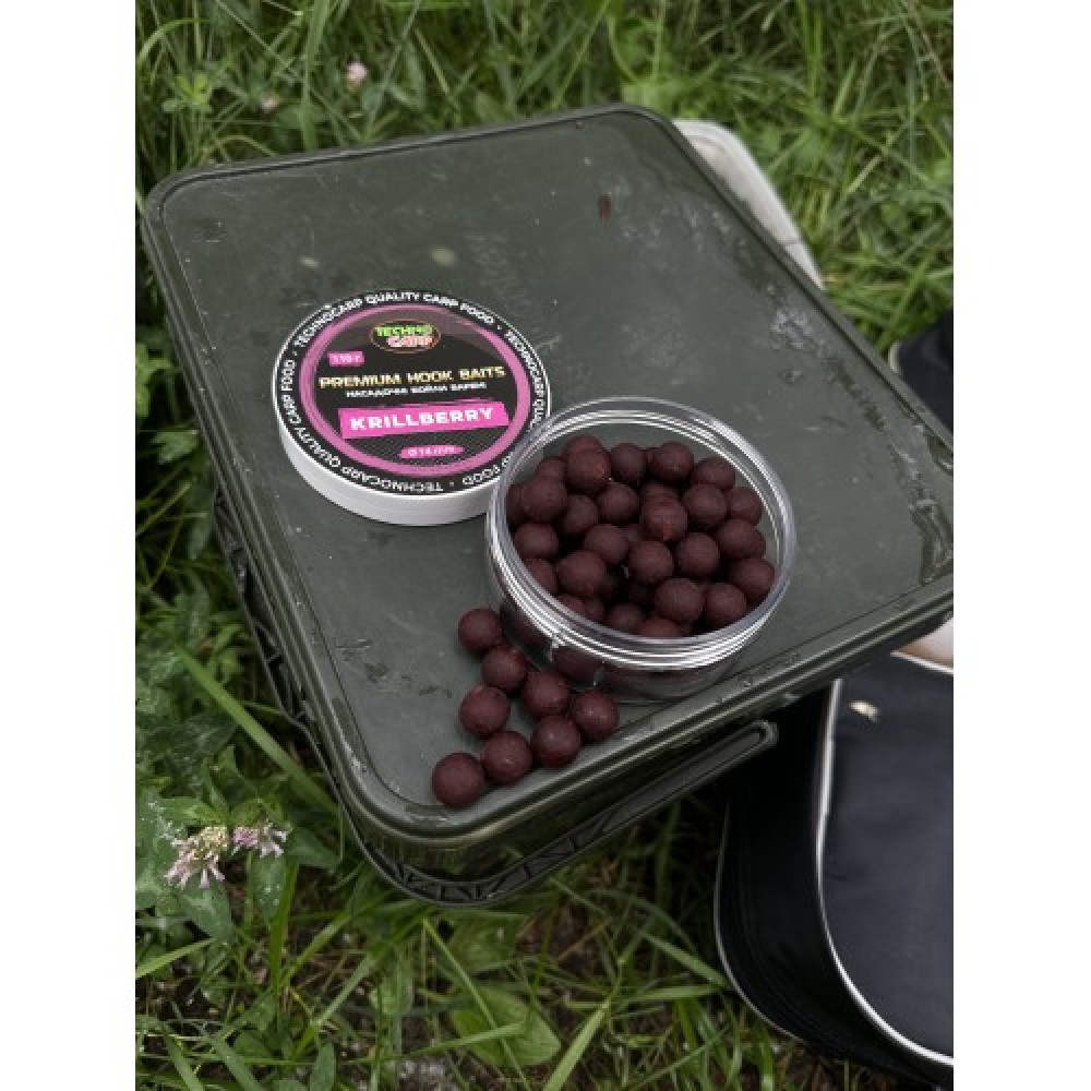 Бойли насадочні Technocarp Premium Hook Baits Krillberry 110г 16мм.