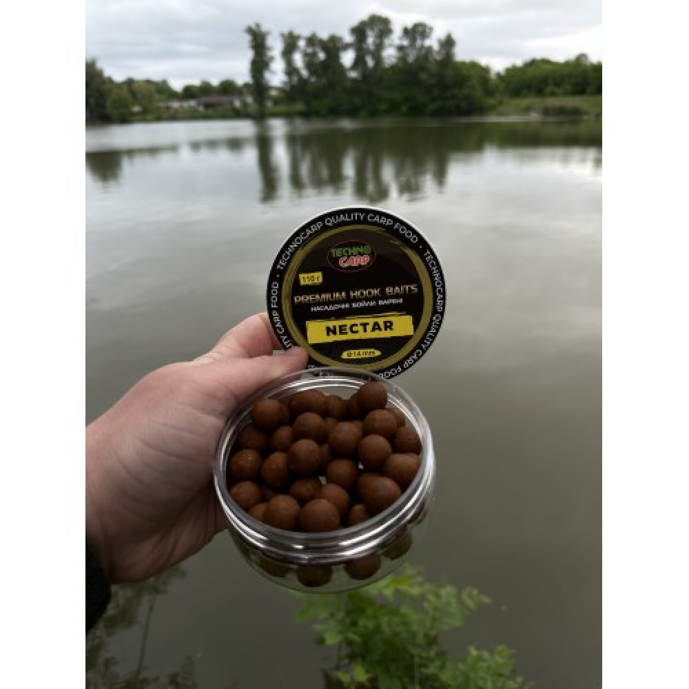 Бойли насадочні Technocarp Premium Hook Baits Nectar 110г 14мм.