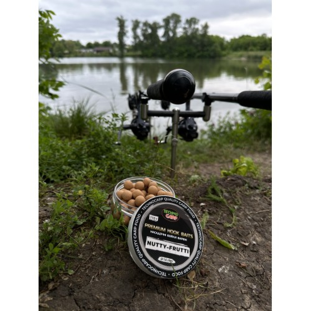 Бойли насадочні Technocarp Premium Hook Baits Nutty-Frutti 110г 12мм.