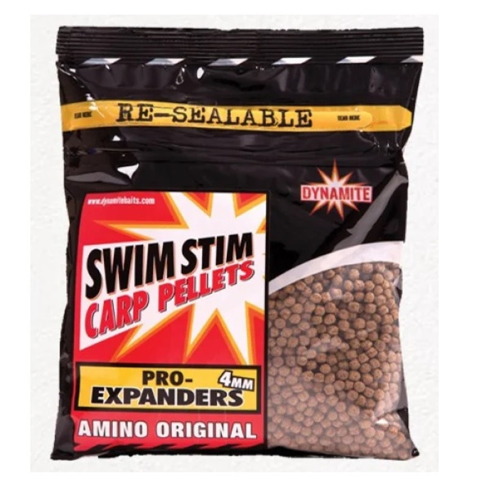 Пелетс Dynamite Baits Swim Stim Pro Expanders Amino Original 6mm 350g, SMDY421