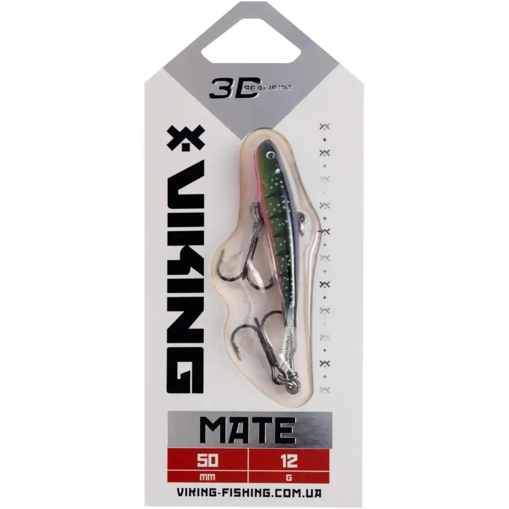 Балансир Viking Fishing Mate Ice Jig 50mm 12.0g #22 Kingfisher Pink