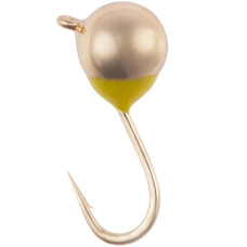 Мормишка вольфрамова Viking Fishing Round+drop 0.18g 2.5mm Gold 