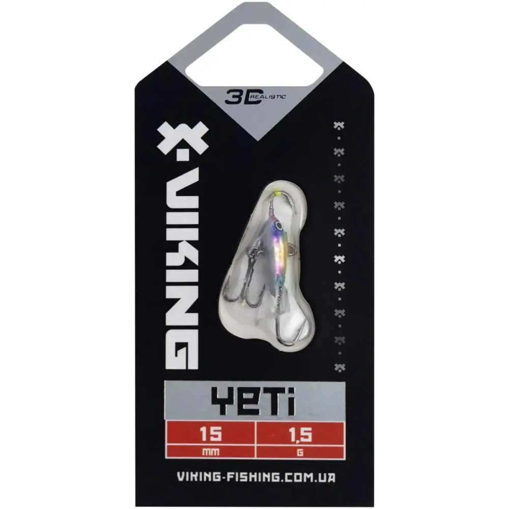 Балансир Viking Fishing Yeti Ice Jig 15mm 1.5g #16 European Values