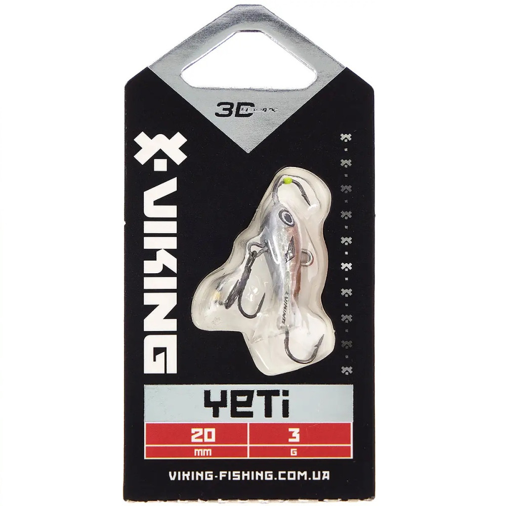 Балансир Viking Fishing Yeti Ice Jig 20mm 3.0g #20 Violet Anchovy
