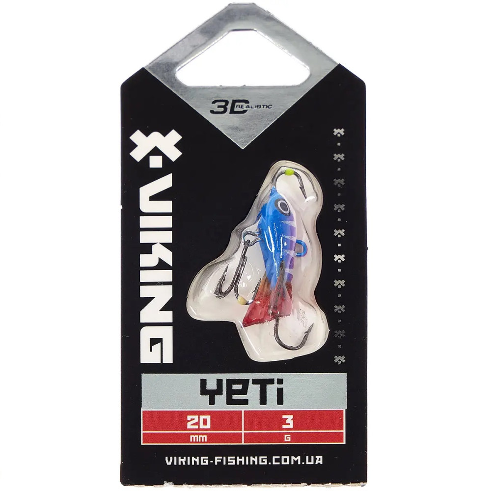 Балансир Viking Fishing Yeti Ice Jig 20mm 3.0g #09 Strange Perch