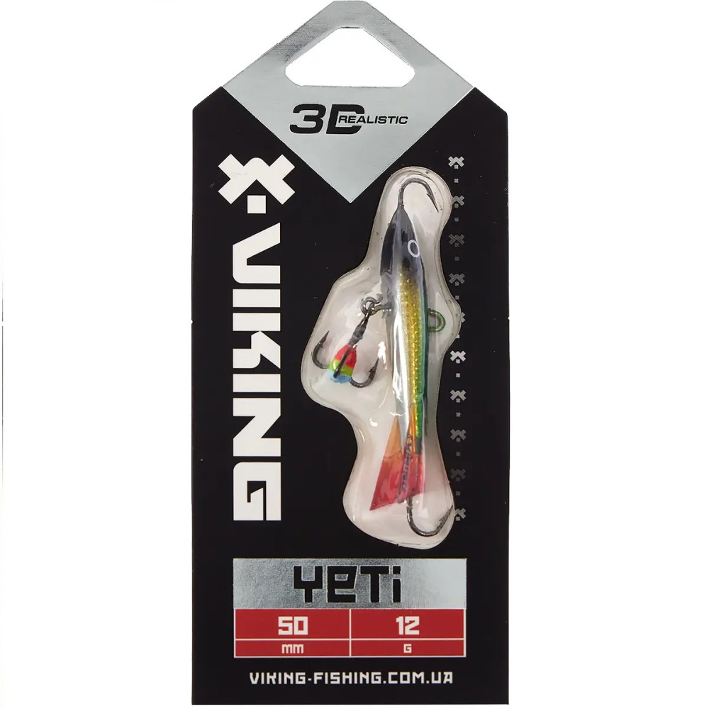 Балансир Viking Fishing Yeti Ice Jig 50mm 12.0g #02 Green Glam