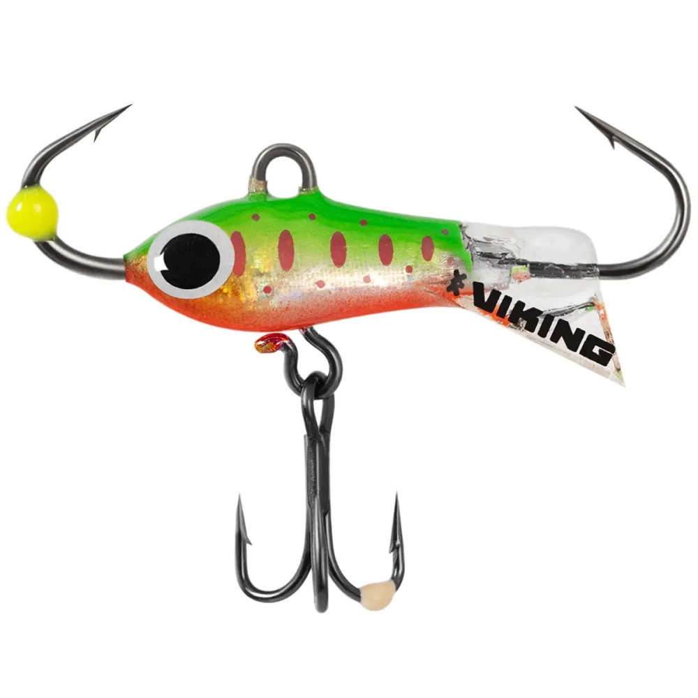 Балансир Viking Fishing Yeti Ice Jig 15mm 1.5g #27 Trout Green