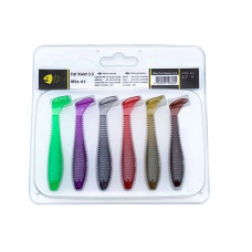 Набір силіконових приманок Wist Fat Xwist 3.3" Mix #1