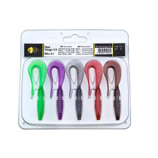 Набір силіконових приманок Wist New Drago 3.5" Mix #1