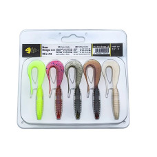 Набір силіконових приманок Wist New Drago 3.5" Mix #2