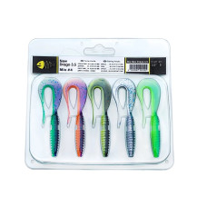 Набір силіконових приманок Wist New Drago 3.5" Mix #4