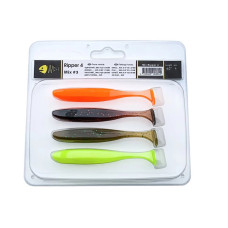Набір силіконових приманок Wist Ripper 4" Mix #3