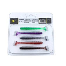 Набір силіконових приманок Wist Xwist 3.6" Mix #1