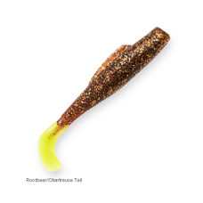 Плаваючий силікон ZMAN Minnowz 3" 6 pcs #Rootbeer/Chartreuse Tail