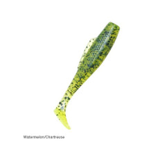 Плаваючий силікон ZMAN Minnowz 3" 6 pcs #Watermelon/Cartreuse Tail