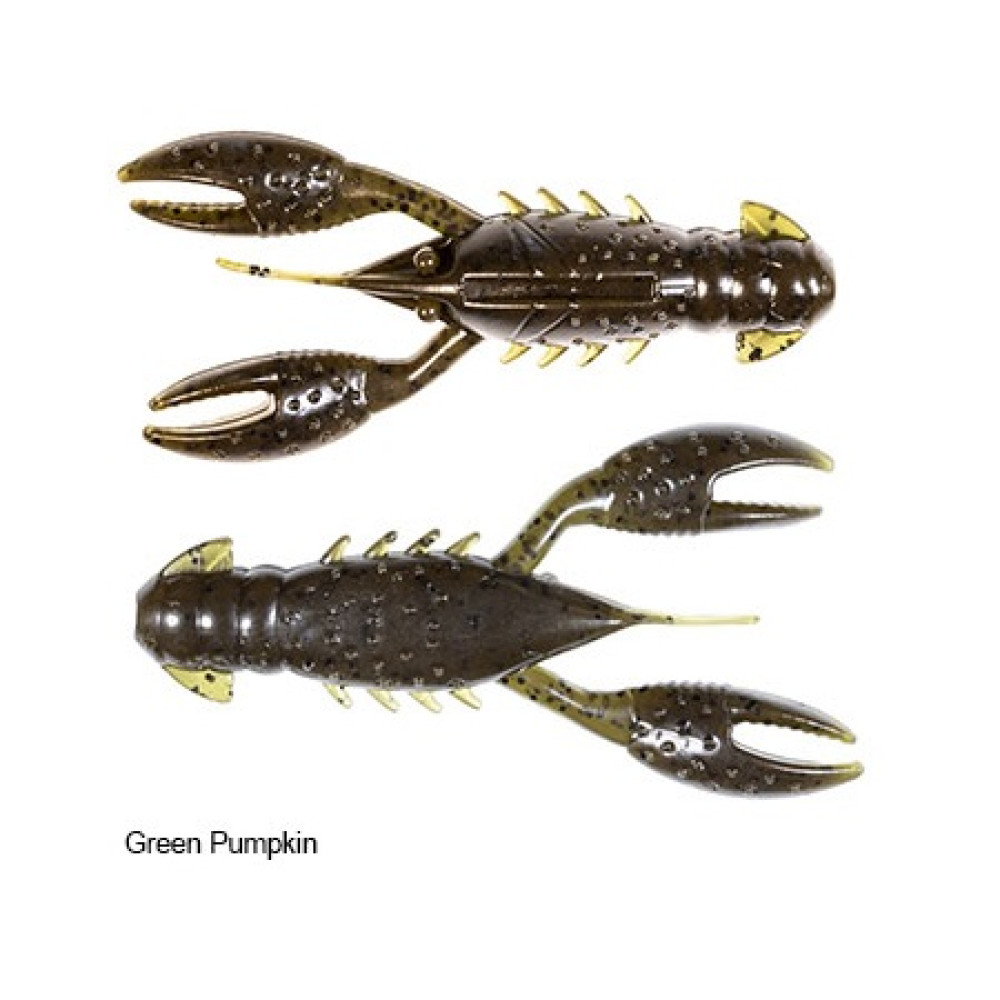 Плаваючий силікон ZMAN Pro Crawz 3.5" 3 pcs #Green Pumpkin