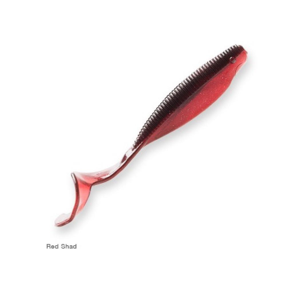 Плаваючий силікон ZMAN Streakz Curly Tail 4" 5 pcs #Red Shad