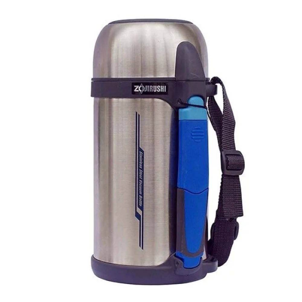 Термос ZOJIRUSHI SF-CС13ХA 1.3 л (складна ручка+ремешок) к:сталевий