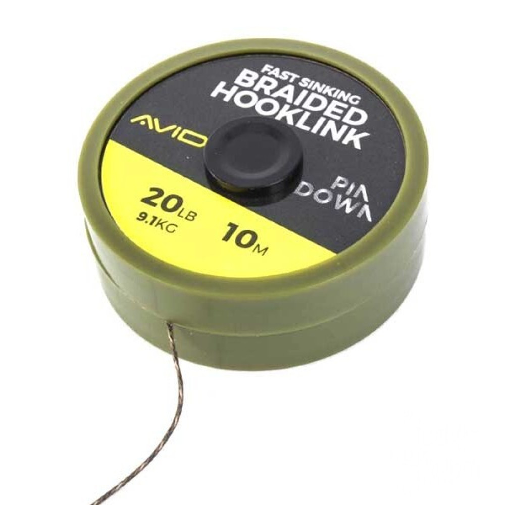 Повідковий матеріал плетений без обплетення Avid Carp Unleaded Hook Link 20Lb 10m