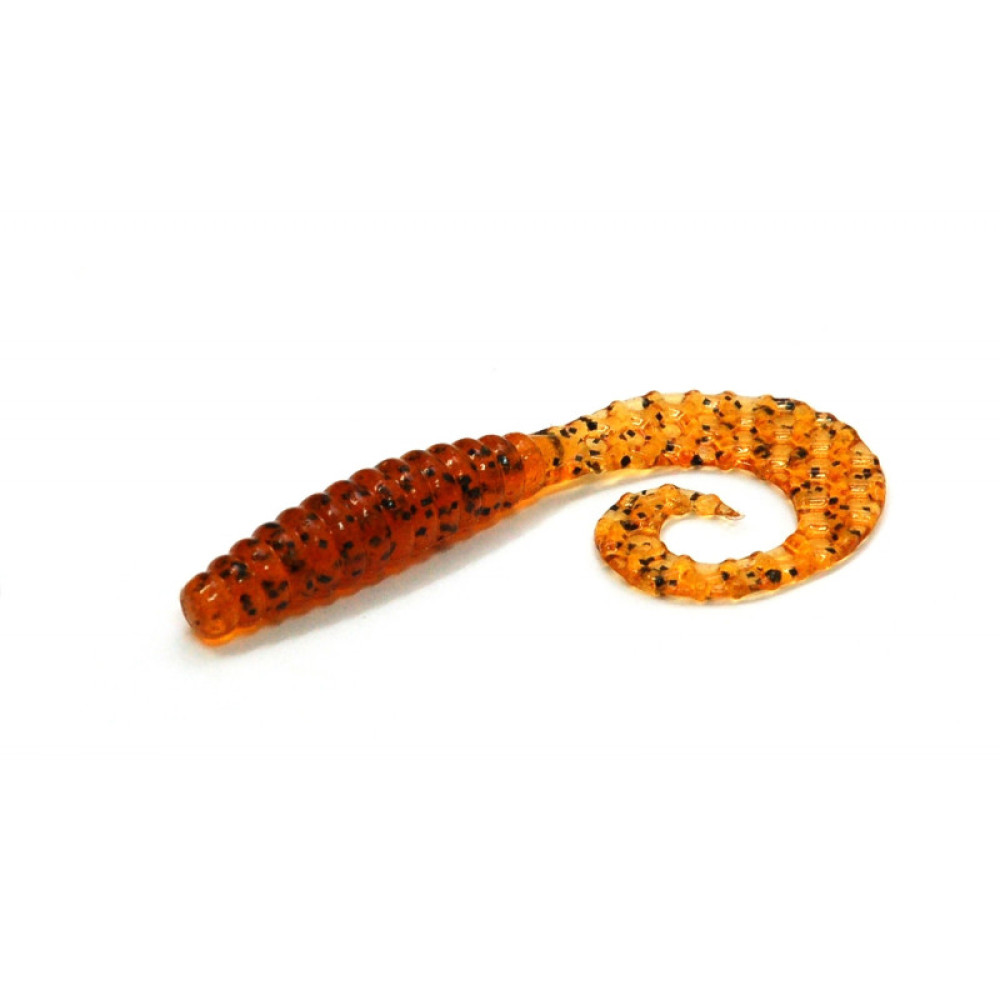 Силіконова приманка Bait Breath Curly Grub 2,5" (12шт) (Ur22 OrangePumpkin/seed)