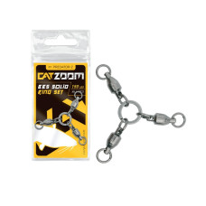 Потрійний вертлюг PZ Catzoom BBS Solid Ring Set,150lbs, 6#, 3 cm, nickel