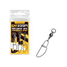 Застібка з вертлюгом PZ Catzoom BBS Swivel With Insurance Snap, 250 lbs, #8, 3 pcs 