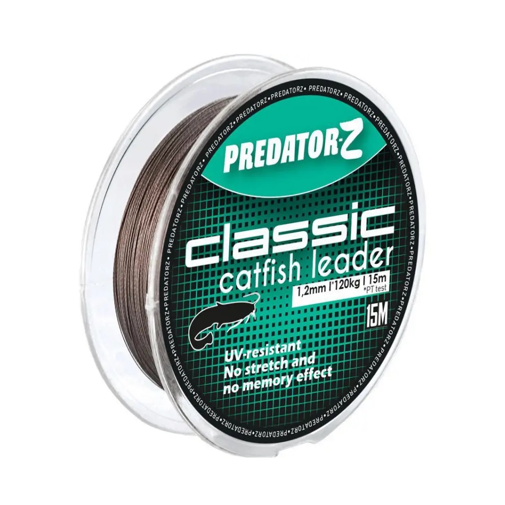 Кевларовий повідцевий матеріал сомовий Carp Zoom Classic Catfish Leader Line, 1,20mm, 120kg, 15m