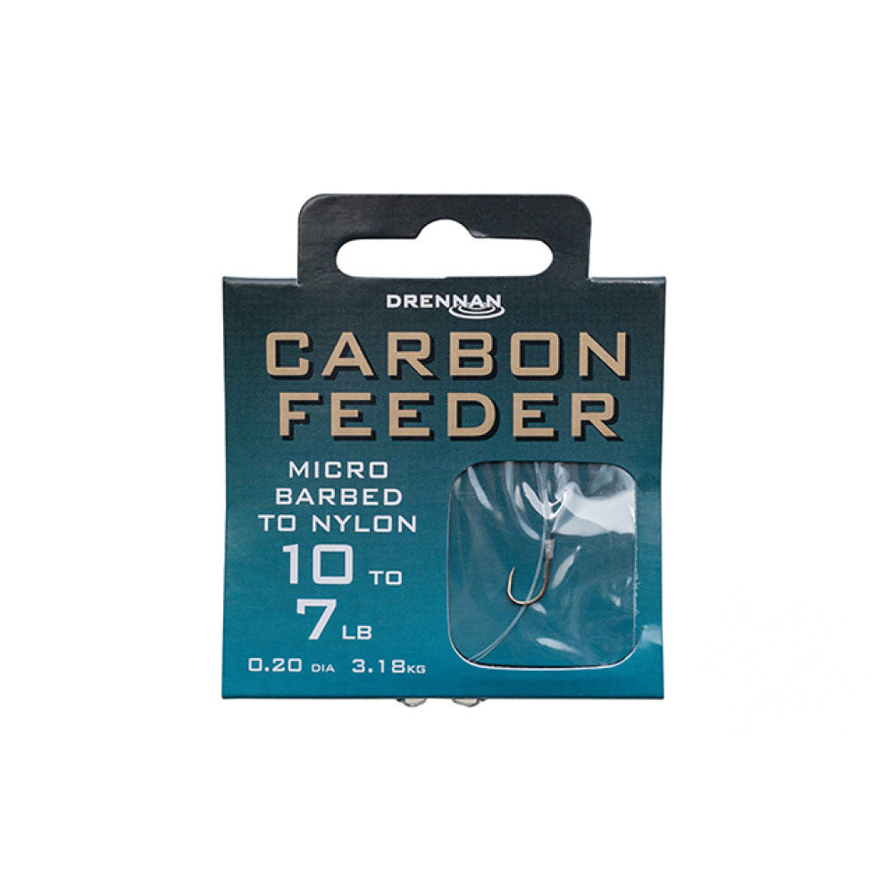 Гачки з повідцем Drennan Carbon Feeder 10 to 7lb