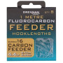 Гачки з повідцем Drennan Fluoro Feeder Carbon Feeder 16