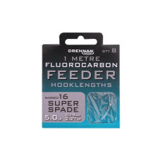 Гачки з повідцем Drennan Fluoro Feeder Super Spade 16