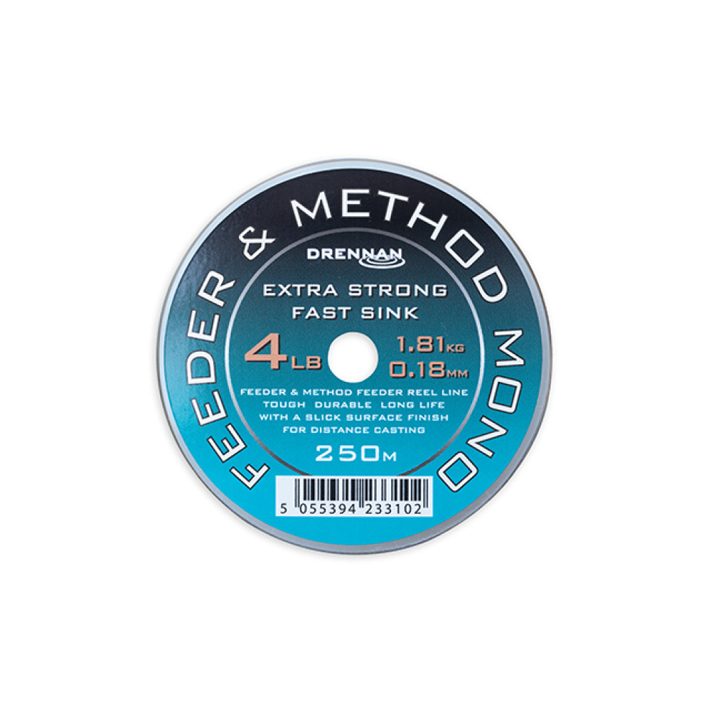 Волосінь Drennan Feeder&Methd Mono 250m 4lb 0.181