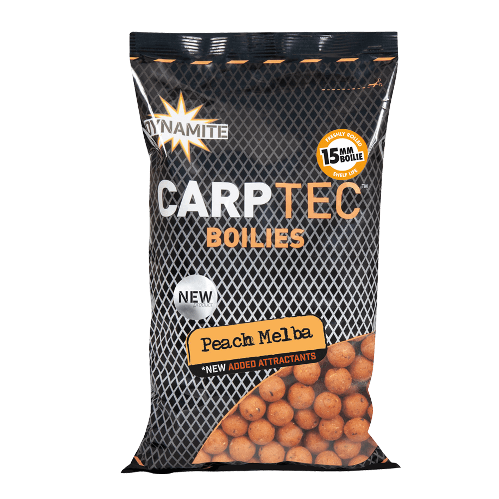 Бойли Dynamite Baits Carp-Tec Peach Melba Boilies 15mm 900g, DY1762