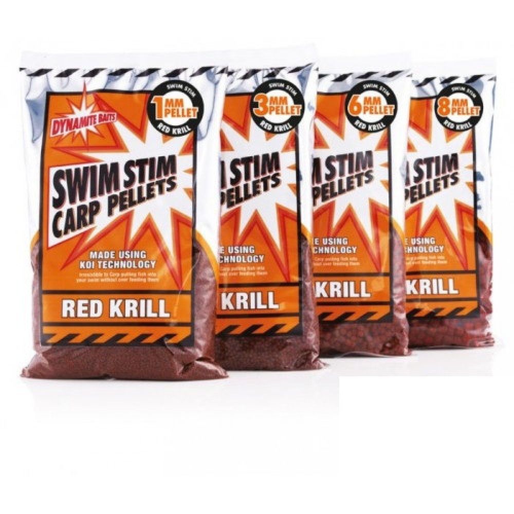 Пелетс Dynamite Baits Swimstim Red Krill Carp 6mm, DY215