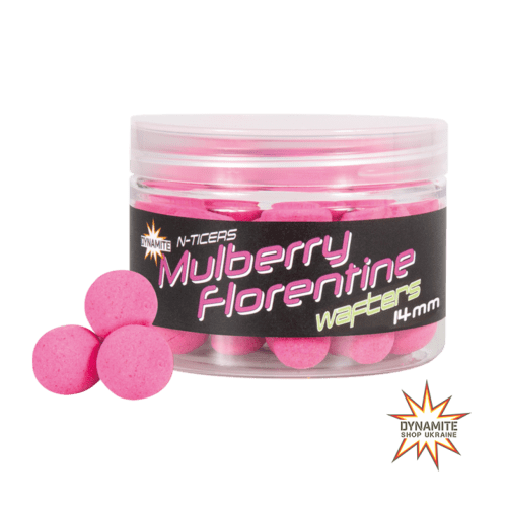 Бойли Dynamite Baits N-Ticers Mulberry Florentine Wafter 14mm ,DY1856