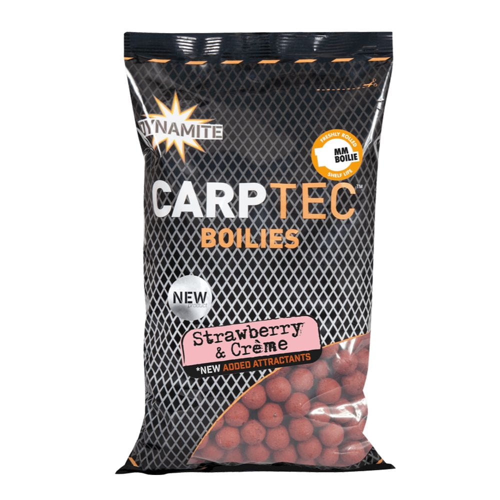 Бойли Dynamite Baits Carp-Tec Strawberry & Creme 15 mm 1 kg, DY1758